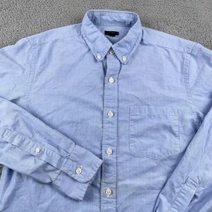 J Crew Shirt Mens Small Blue Lightweight Button Down Long Sleeve Pocket Preppy